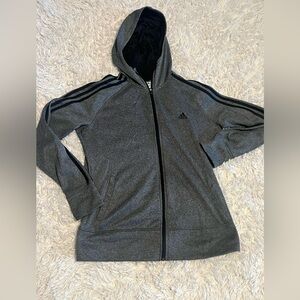 Adidas Black and White Go-To Hoodie size large